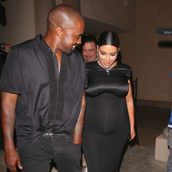 Kim Kardashian et Kanye West sont allés diner à Los Angeles le 20 octobre 2015