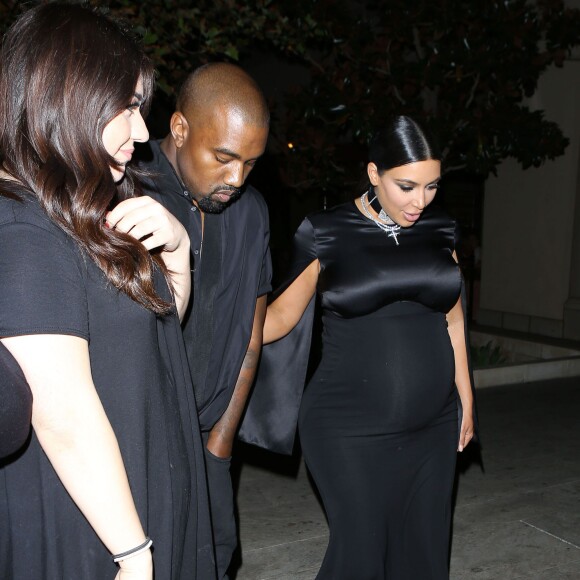 Kim Kardashian et Kanye West sont allés diner à Los Angeles le 20 octobre 2015