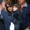 Les fils de Céline Dion et René Angélil, Nelson et Eddy, sortent de leur hôtel parisien. Le 13 novembre 2013