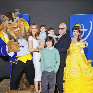 Céline Dion, René Angélil et leurs fils Nelson et Eddy et René Charles, en famille. 2012