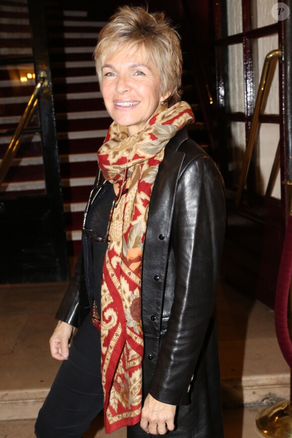 Véronique Jannot - 200e représentation de la pièce de théâtre "Hier est un autre jour" au théâtre des Bouffes-Parisiens à Paris. Le 17 octobre 2013.