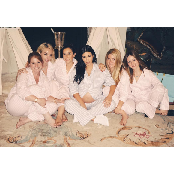 Baby-shower de Kim Kardashian dans la maison du couple Azoff à Beverly Hills. Le 25 octobre 2015.