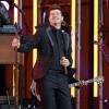 Robin Thicke en concert sur le plateau de l'émission "Jimmy Kimmel Live!" à Hollywood, le 21 septembre 2015.