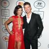 Paula Patton, Robin Thicke - 56 eme Soiree pre-Grammy and Salute To Industry Icons au Beverly Hilton Hotel de Beverly Hills le 25 janvier 2014