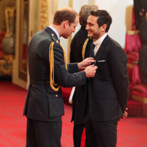 Le prince William remettait le 27 octobre 2015 à Frank Lampard les insignes d'OBE au palais de Buckingham, à Londres.