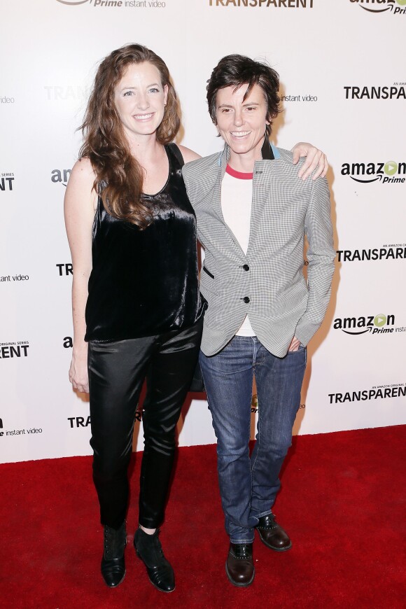 Tig Notaro et Stephanie Allynne à la première de Transparent, à Los Angeles, le 15 septembre 2014