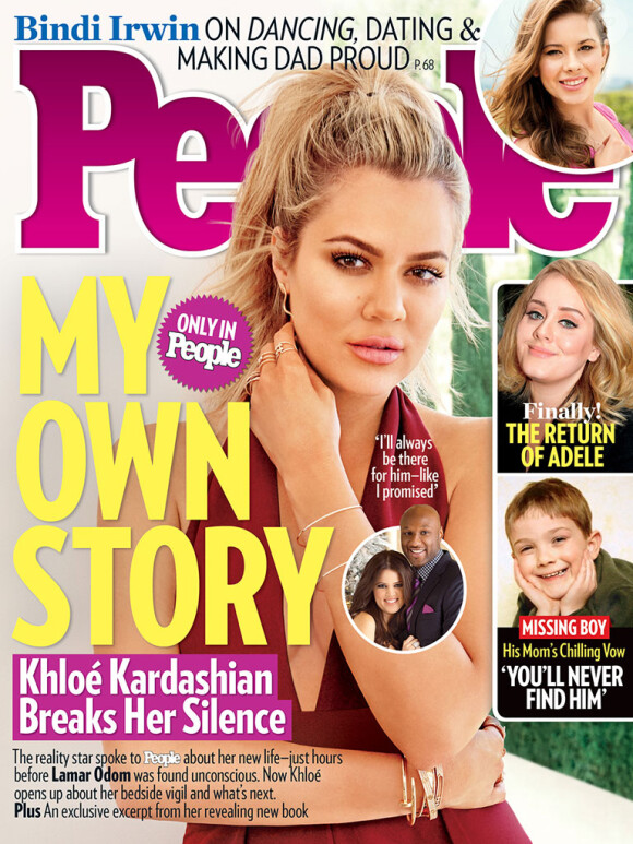 Khloe Kardashian en couverture de People