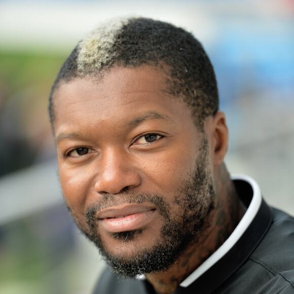 Djibril Cissé lors des Journées Nationales de l'arbitrage au stade Jean Bouin le 21 octobre 2015 à Paris