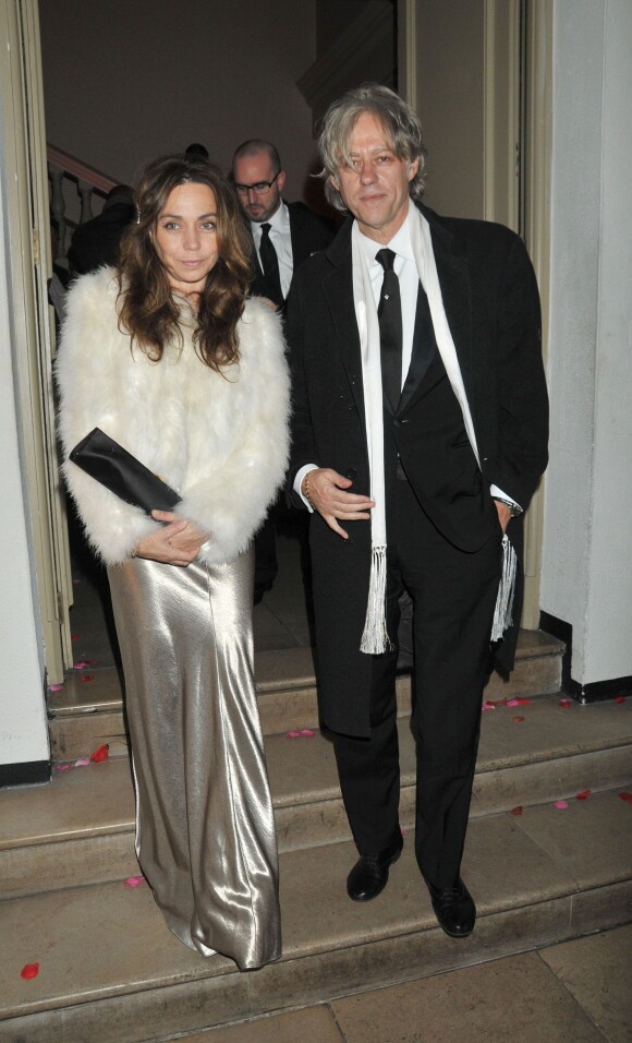 Bob Geldof et Jeanne Marine à la soirée de Gala Royal Rajasthan à Londres, le 9 novembre 2009