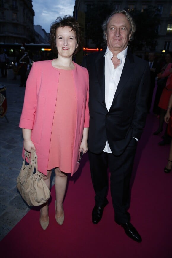 Anne Roumanoff et son mari Philippe Vaillant - Gala de l'IFRAD au Cirque D'Hiver a Paris le 25 septembre 2013.