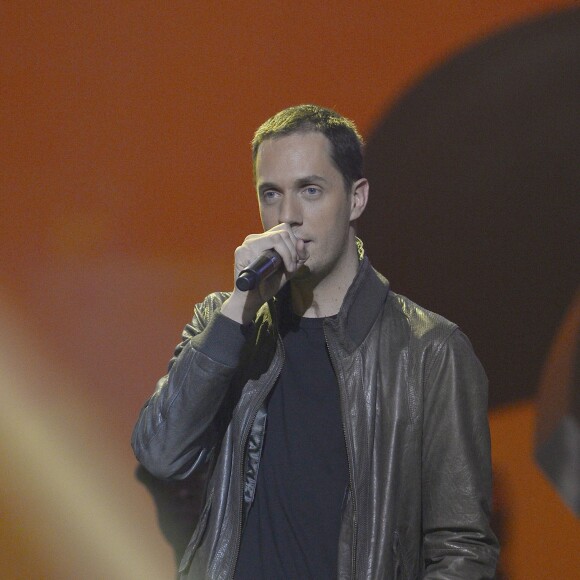 Grand Corps Malade (Fabien Marsaud) - 29ème édition des Victoires de la Musique à Paris. Le 14 février 2014