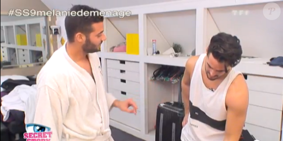 Rémi et Loïc dans Secret Story 9, le 31 octobre 2015.