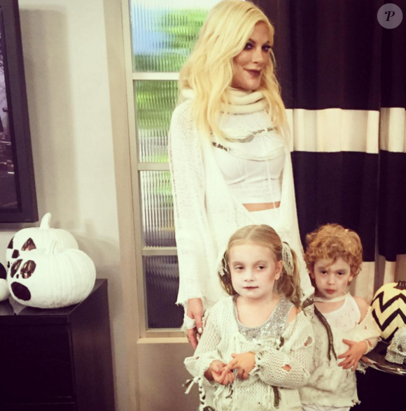 Tori Spelling avec ses enfants pour Halloween 2015