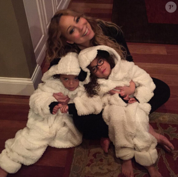 Mariah Carey et ses jumeaux Monroe et Moroccan pour Halloween 2015
