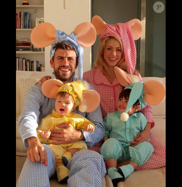 Shakira fête Halloween 2015 en famille !