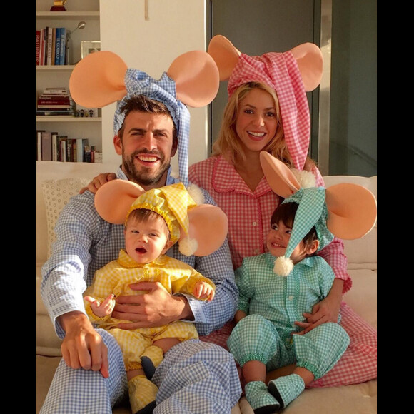 Shakira fête Halloween 2015 en famille !