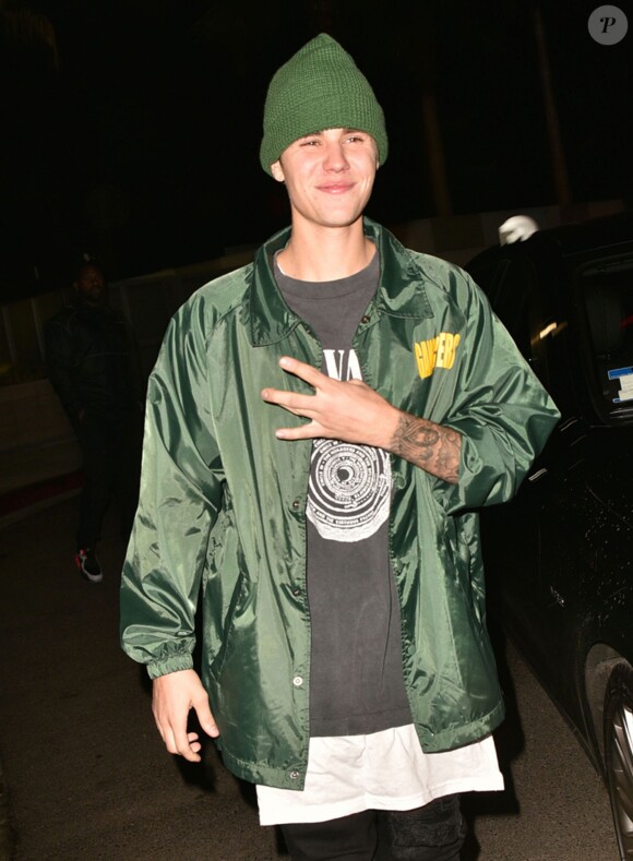 Justin Bieber - Soirée pour le 20ème anniversaire de Kendall Jenner au Nice Guy nightclub à West Hollywood, le 2 novembre 2015.