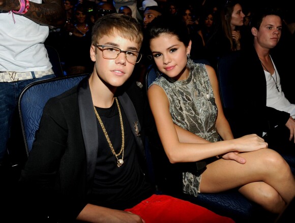 Justin Bieber et Selena Gomez à la cérémonie des MTV Video Music Awards, Los Angeles, le 28 août 2011
