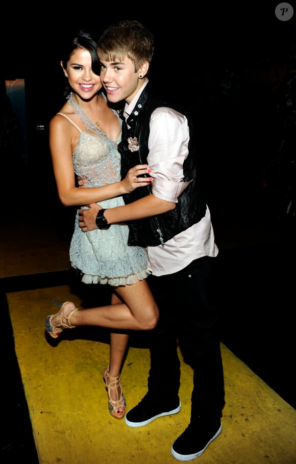 Selena Gomez et Justin Bieber lors des Teen Choice Awards 2011, Los Angeles, le 7 août 2011