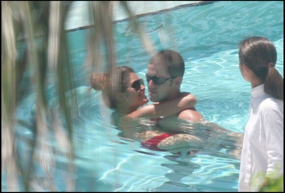 Joe Cole et sa femme Carly à Miami en juillet 2006. 
