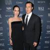 Brad Pitt et sa femme Angelina Jolie à la soirée 'WSJ. Magazine 2015 Innovator' à New York, le 4 novembre 2015