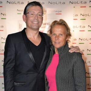 Jacques Sanchez et Christine Ockrent - Photocall pour le lancement du livre "Les bonnes chansons ne meurent jamais" de J. Sanchez au NoLita à Paris, le 4 novembre 2015. © Veeren/Bestimage