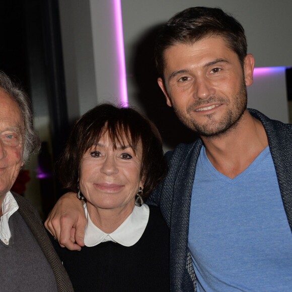 Philippe Tesson, Danièle Evenou et Christophe Beaugrand - Cocktail pour le lancement du livre "Les bonnes chansons ne meurent jamais" de J. Sanchez au NoLita à Paris, le 4 novembre 2015. © Veeren/Bestimage