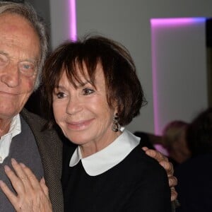 Philippe Tesson et Danièle Evenou - Cocktail pour le lancement du livre "Les bonnes chansons ne meurent jamais" de J. Sanchez au NoLita à Paris, le 4 novembre 2015. © Veeren/Bestimage