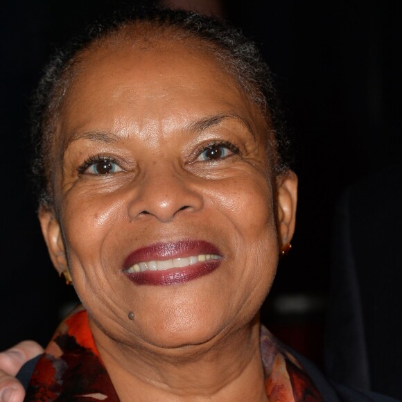 Christiane Taubira - Cocktail pour le lancement du livre "Les bonnes chansons ne meurent jamais" de J. Sanchez au NoLita à Paris, le 4 novembre 2015. © Veeren/Bestimage