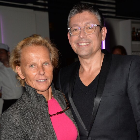 Christine Ockrent et Jacques Sanchez - Cocktail pour le lancement du livre "Les bonnes chansons ne meurent jamais" de J. Sanchez au NoLita à Paris, le 4 novembre 2015. © Veeren/Bestimage