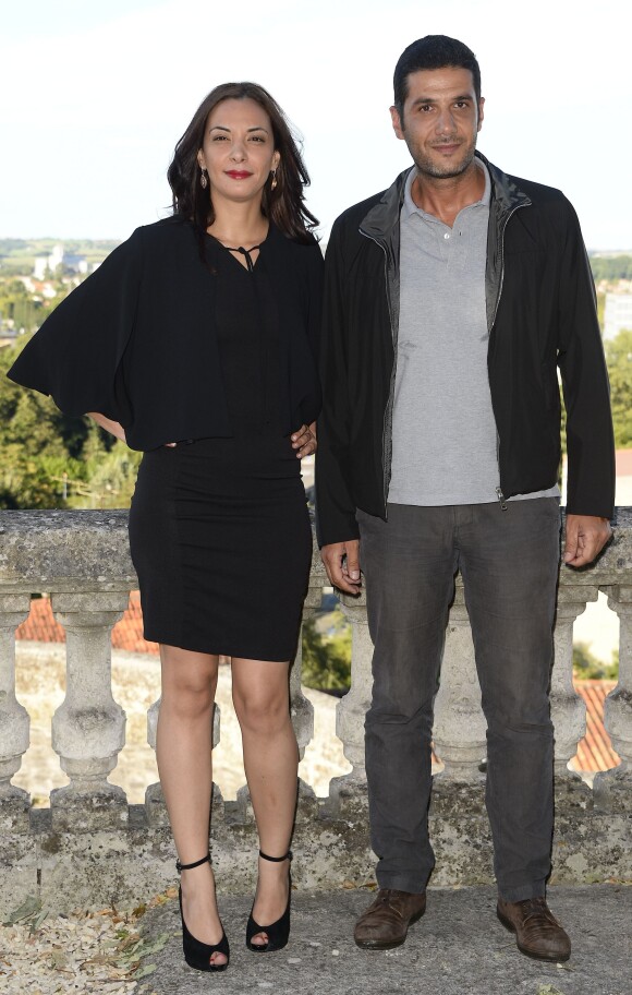 Loubna Abidar et Nabil Ayouch - Photocall du film "Much loved " lors de la 8e édition du Festival du film francophone d'Angoulême le 26 août 2015