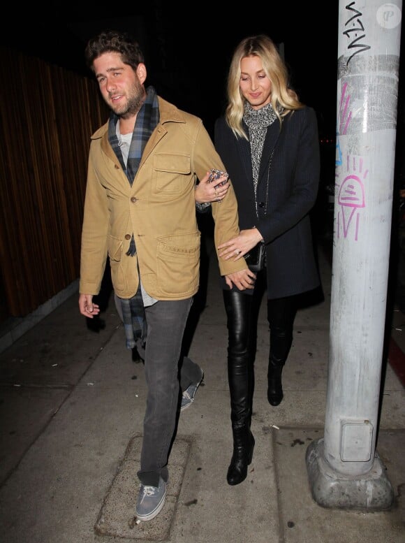 Whitney Port et son fiancé Tim Rosenman à la sortie du restaurant "The Nice Guy" à West Hollywood, le 3 janvier 2015.