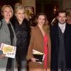 Alexandra Vandernoot, guest, Murielle Huet des Aunay, Grégori Baquet - 23ème Gala de l'Espoir de la Ligue Contre le Cancer au théâtre des Champs-Elysées à Paris le 9 novembre 2015. © Giancarlo Gorassini