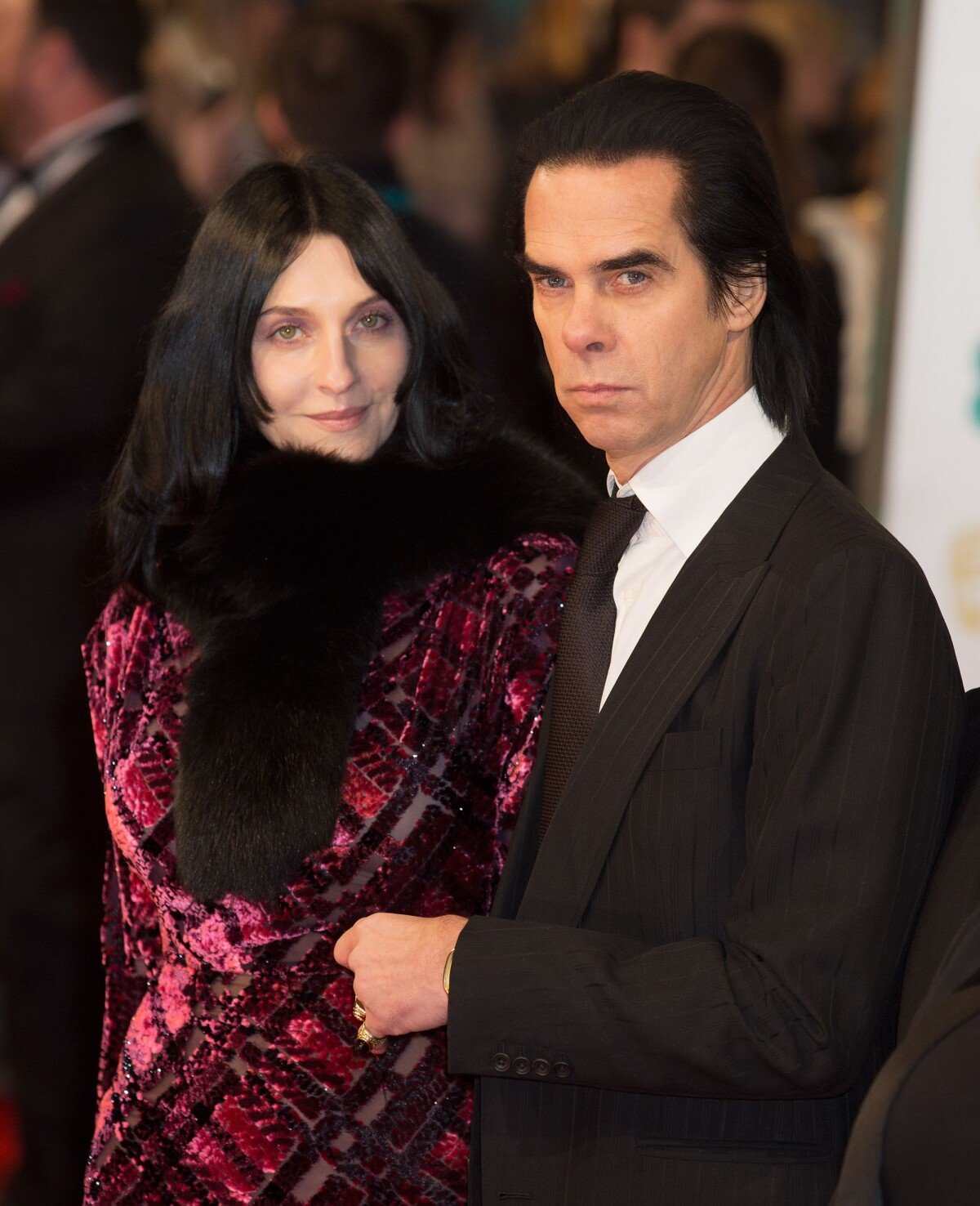 Photo : Nick Cave et son épouse Susie Bick à Londres, le 8 février 2015 ...
