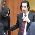Nick Cave et sa femme Susie au bureau du coroner pour connaître les circonstances du décès de leur fils Arthur à Brighton le 9 novembre 2015.