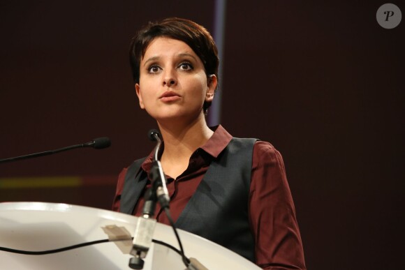Najat Vallaud-Belkacem, Ministre de l'Éducation nationale, de l'Enseignement supérieur et de la Recherche - 11e édition des Trophées de la fédération des APAJH au Carrousel du Louvres, à Paris, le 10 novembre 2015.