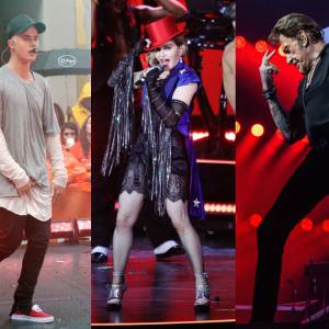 Justin Bieber, Madonna et Johnny Hallyday ont rendu hommage aux victimes des attentats parsiens du 13 novembre 2015 durant leur dernier concert.