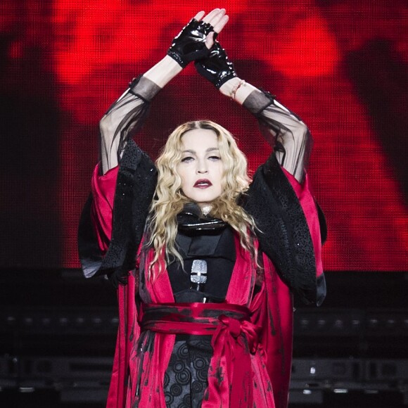 Madonna sur scène à Stockholm pour le "Rebel Heart Tour", le 14 novembre 2015.