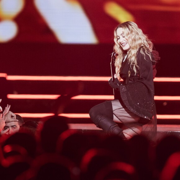 Madonna sur scène à Stockholm pour le "Rebel Heart Tour", le 14 novembre 2015.