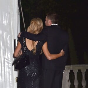 Paris Hilton et son compagnon Thomas Gross - Soirée de pré-mariage de Nicky Hilton et James Rothschild au manoir Spencer House à Londres. Le 9 juillet 2015