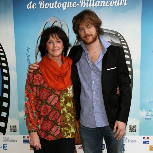 Anny Duperey, son fils Gaël Giraudeau - Festival international du film de Boulogne. Le 24 mars 2012. 