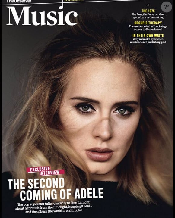 Adele en couverture de The Guardian's Observer Magazine