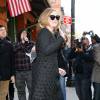 Adele devant son hôtel à New York, le 16 novembre 2015