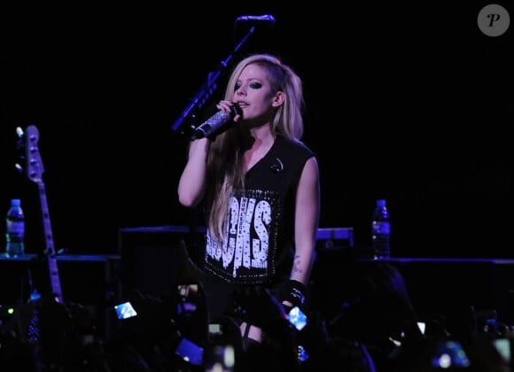 La chanteuse canadienne Avril Lavigne en concert au Citibank Hall de Sao Paulo le 29 avril 2014