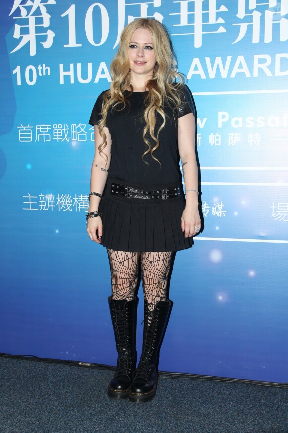 Avril Lavigne - 10eme Huading Awards a Macau en Chine le 7 octobre 2013.