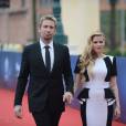 Avril Lavigne et son mari Chad Kroeger arrivent a la ceremonie d'ouverture du 10eme "Huading Awards" a Macao. Le 7 octobre 2013