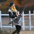 Avril Lavigne sur le tournage de son nouveau clip Los Angeles, le 26 Juillet 2013