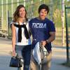 Mark Wahlberg et sa femme Rhea Durham soutiennent leur fils Michael lors d'un match de football à Woodland Hills, le 14 novembre 2015