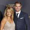 Wes Chatham et sa femme Jenn Brown (enceinte de leur deuxième enfant) - Première de Hunger Games : La Révolte - Partie 2 à Los Angeles le 16 novembre 2015.