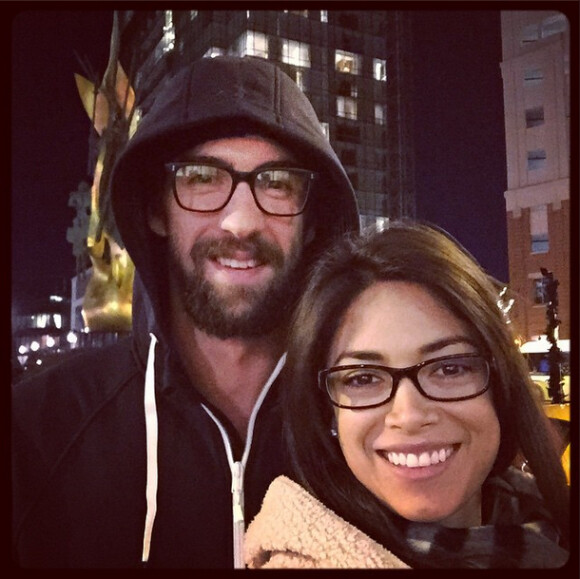 Michael Phelps et Nicole Johnson - Photo publiée le 23 novembre 2014